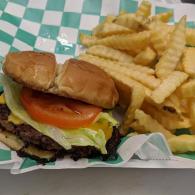 Cheese Burger & French Fries